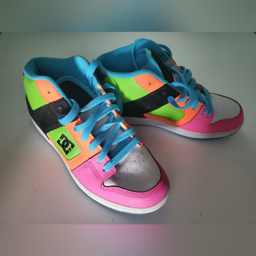 Throwback Neon High Top Sneakers